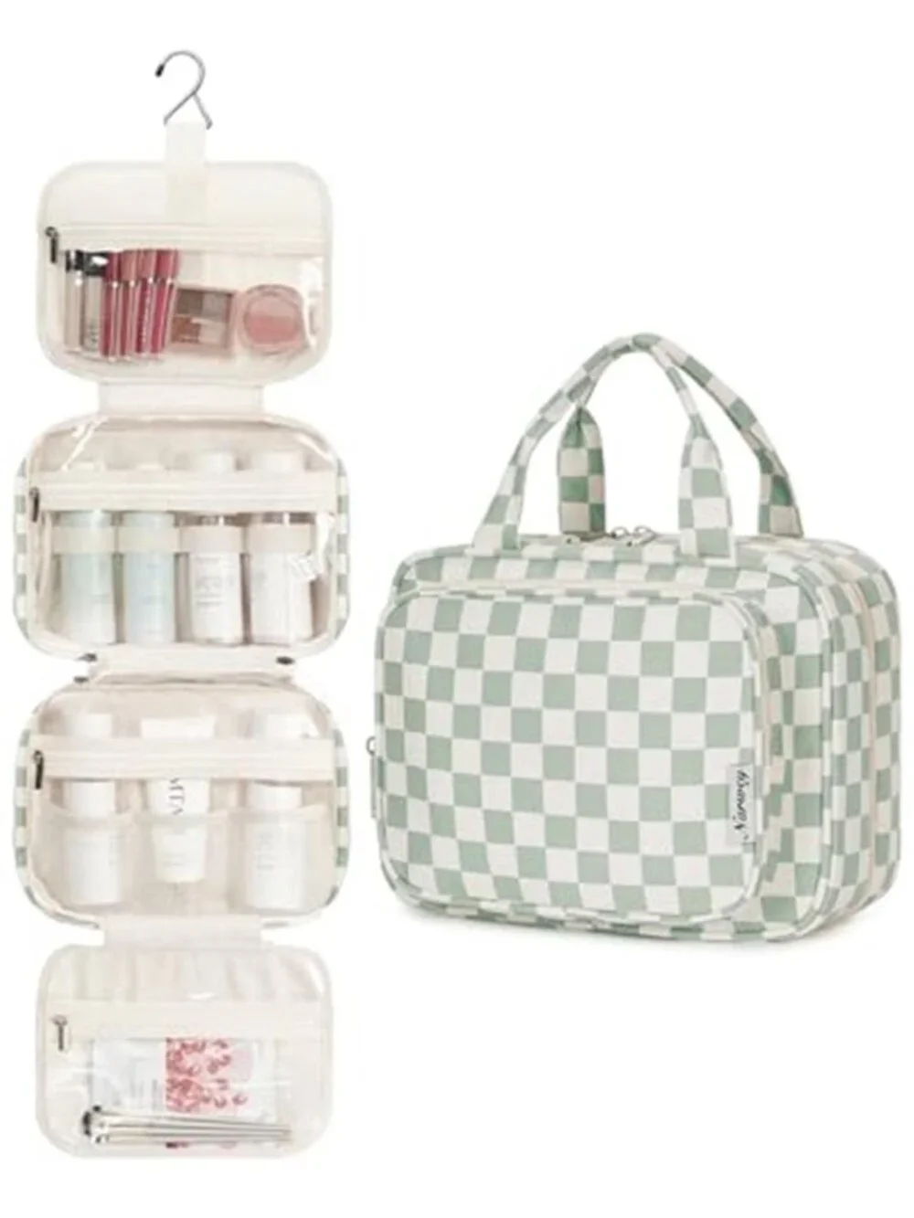 Large Travel Toiletry Bag Hanging Makeup Cosmetic Organizer Water Resistant Case